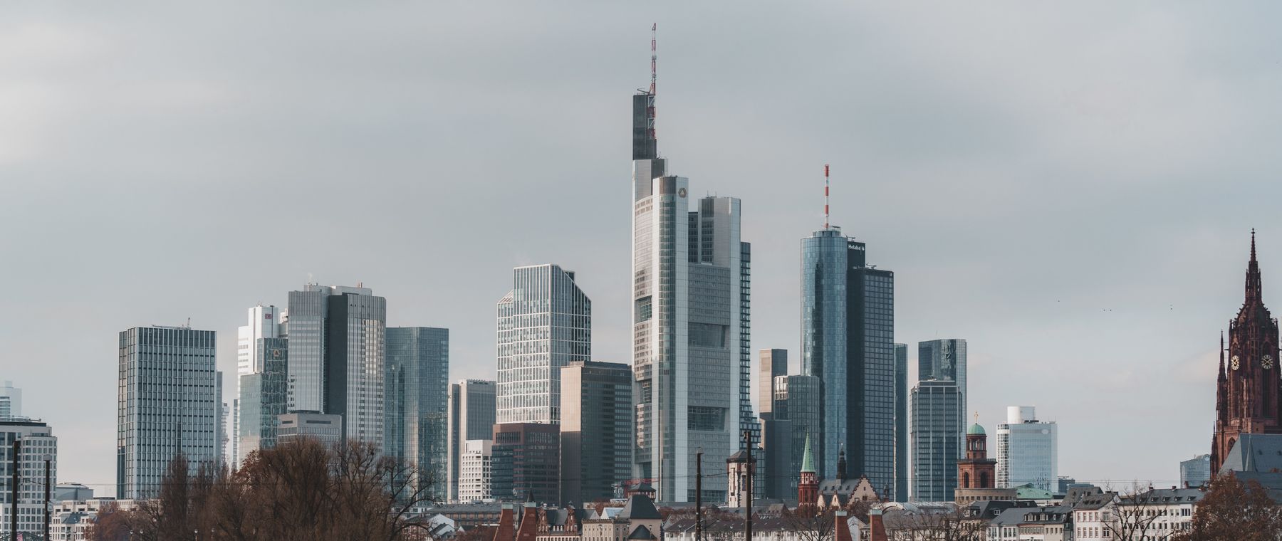 A financial-district skyline
